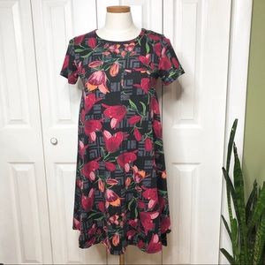 Lularoe Carly, tulip/floral print